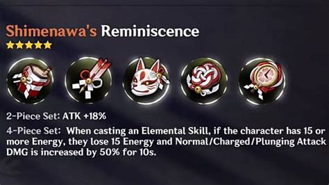 megashare reminiscence|Shimenawa's Reminiscence Artifact Set and .